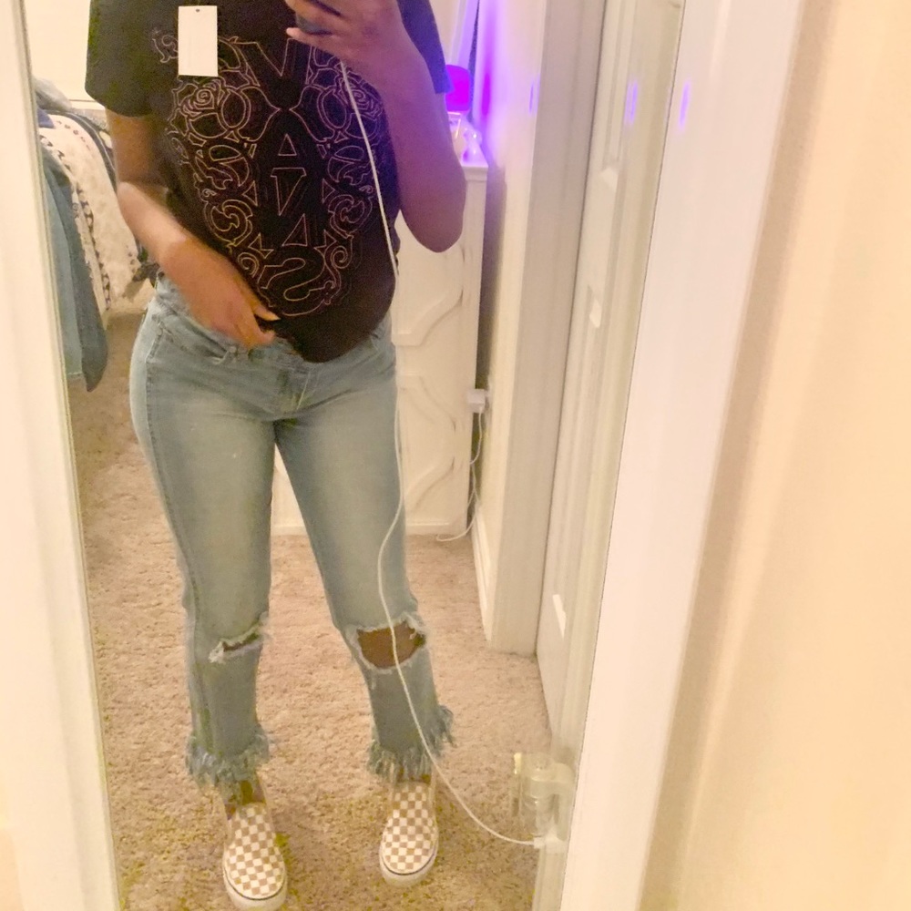 Vans Pink And Black Crop Top